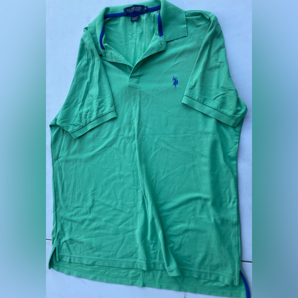 U.S. Polo Assn. Men's Polo Shirt in Vibrant Green